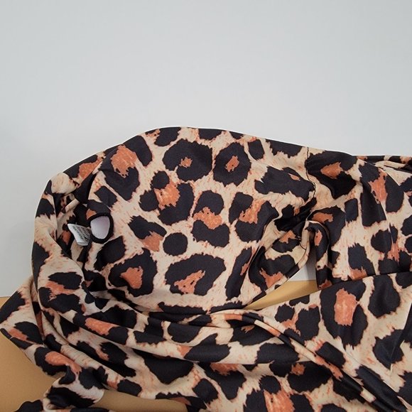 Women One Shoulder High Waisted Bikini Tie High Cut Two Piece Swimsuit NEW - Picture 8 of 12